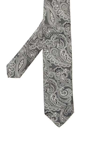 Grey Silk Tie