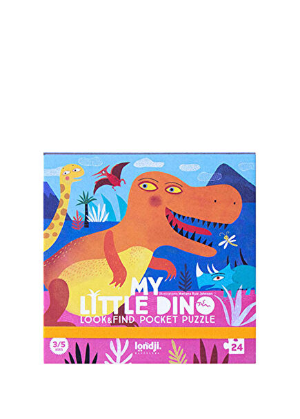 Pocket Puzzle My Little Dino 24 Pcs Pocket Puzzle For Ages 3+