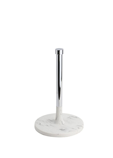 Chrome Marble Patterned Countertop Movable Towel Rack