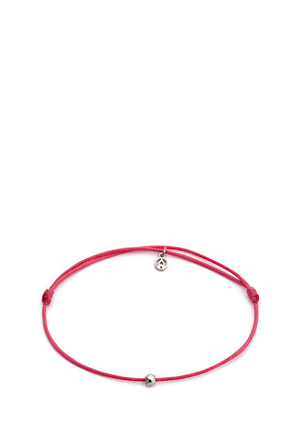 Gümüş Pembe Şans Bileklik