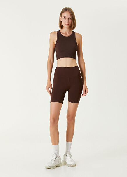 Paris Seamless Mocha Kadın Biker Tayt