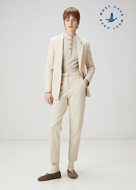 Bej Cigarette Pantolon