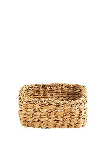 Fapino Natural Water Hyacinth Basket 23x23 cm