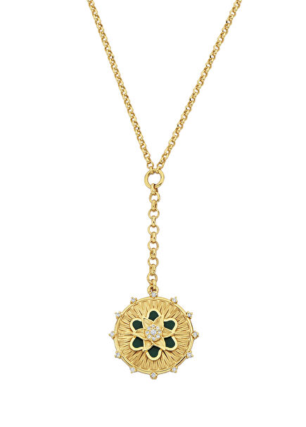 Forget Me Not Diamond Women's Gold Necklace