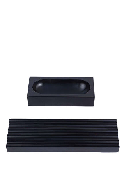 Woody Siyah 2'li Masaüstü Organizer