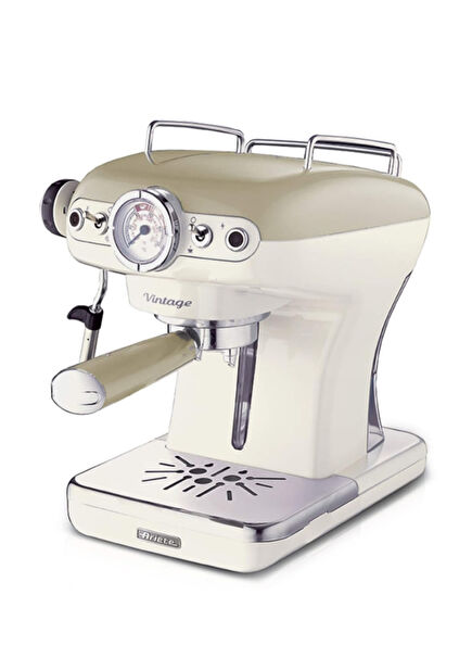 Vintage Espresso Beige Coffee Machine