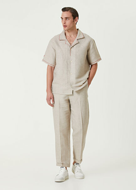 Free Heaven Brand Casual Beige Men's Trousers