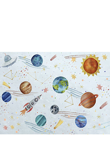 Give Me Some Space Blue Play Mat