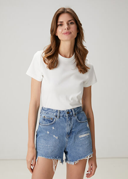 Kırık Beyaz T-shirt