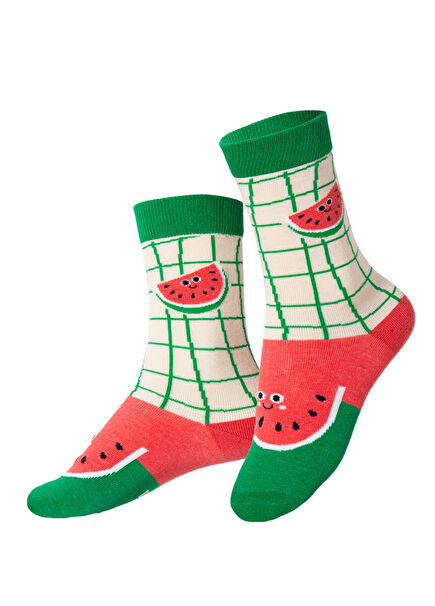 Fresh Melon Colorful Cotton Girls' Socks
