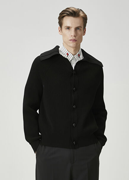 Black Knit Cardigan