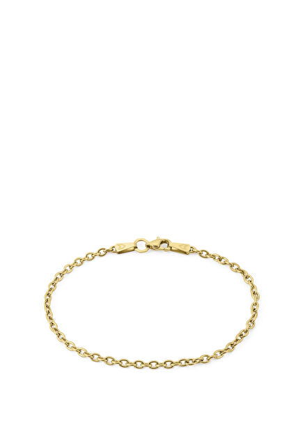 Cable Altın Kaplama Çelik Erkek Bileklik