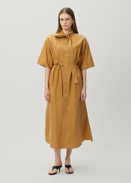 Hardal Midi Elbise