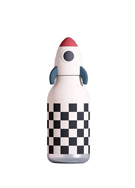 Bestie Rocketship Bottle Beyaz Unisex Çocuk Termos 460 ml