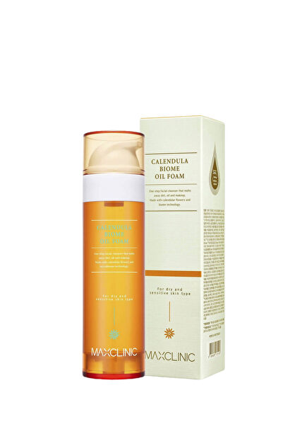 Calendula Biome Oil Foam Make-up Remover Water Providing Two-Stage Cleansing for Sensitive Skin 110 gr