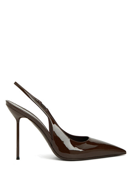 Dark Brown Leather Pump