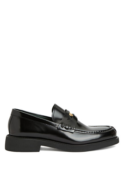 Black Men's Leather Loafer