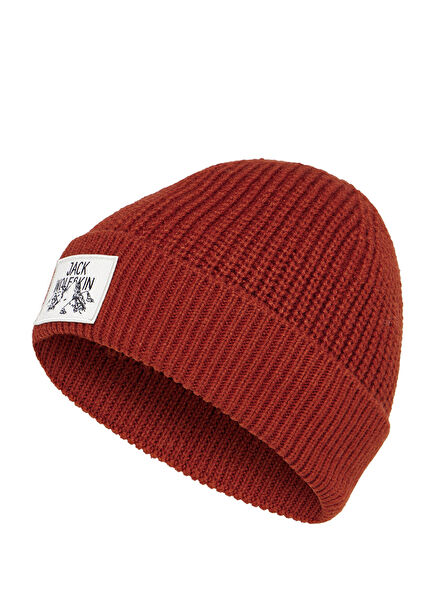 Badge Beanie Kırmızı Unisex Bere