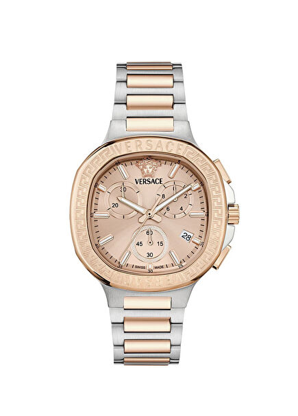 VRSCVEVCA0524 Rose Gold Metallic Grey Steel Unisex Wristwatch