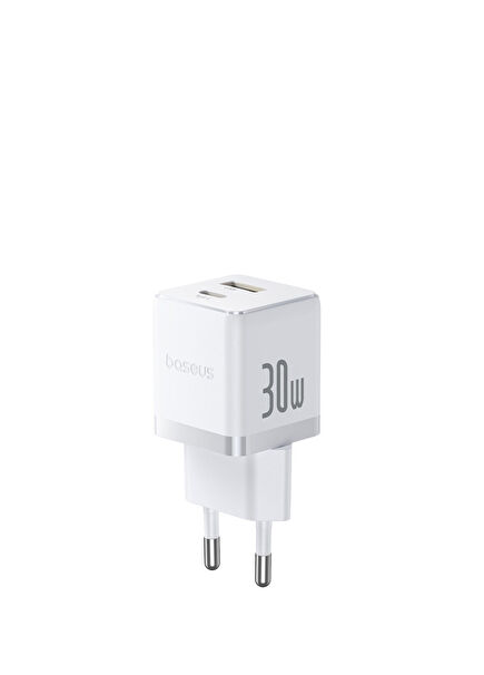 Palm USB C+U 30W Beyaz Ultra Mini Hızlı Şarj Aleti