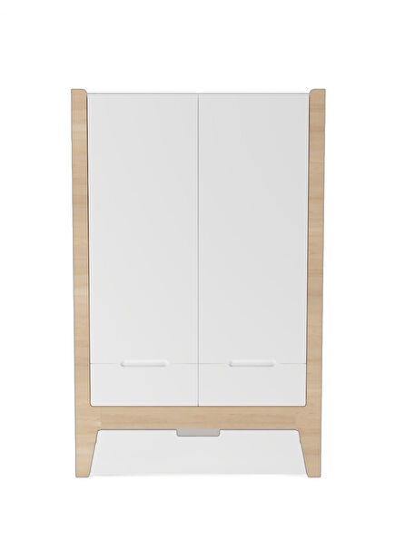 Japandi Todd Naturel Beyaz Çocuk Odası Dolap 