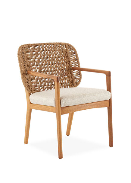Avend Ecru Iroko Garden Chair
