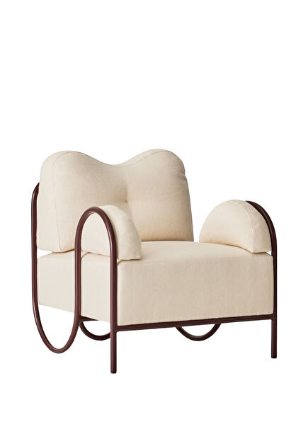 Noru Metal Cream Armchair