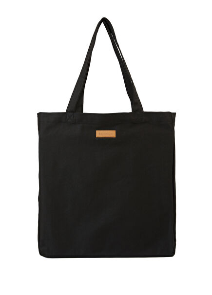 Siyah Kadın Bez Çanta