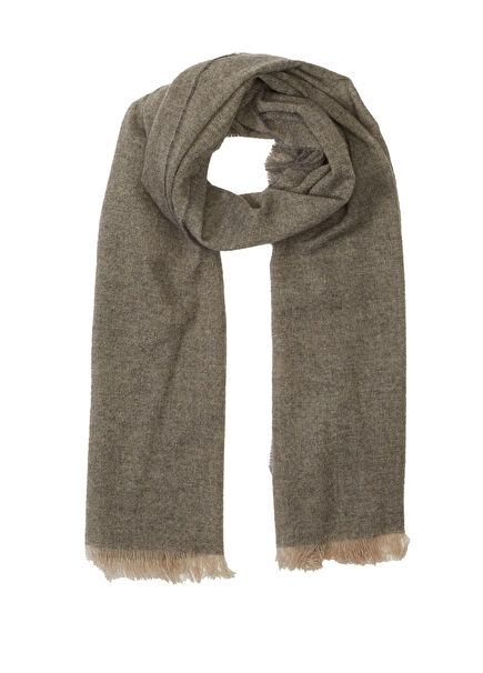 Beige Men's Cashmere Scarf