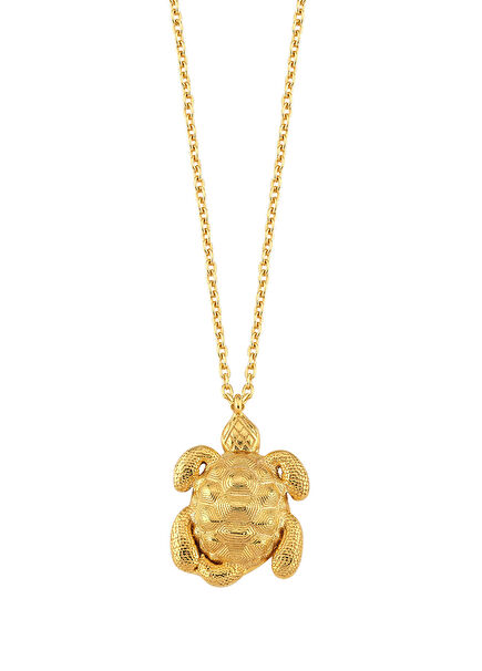 Mini Turtle Kadın Altın Kaplama Kolye