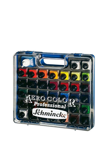  Aeroclean Temizleyici + Aerocolor Professional Plastik Kutulu Akrilik Boya Seti 37 x 28 ml