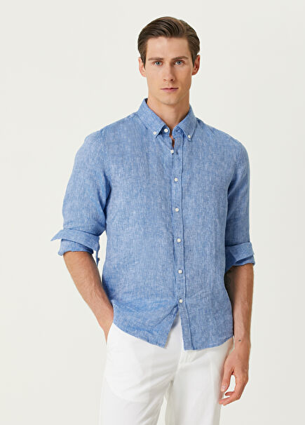 Blue Linen Shirt