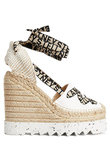 White Organic Cotton Womens Espadrille