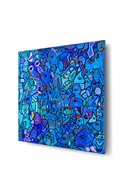Jude's Blue Party By Ferruh Karakaşlı 100X100 Cm