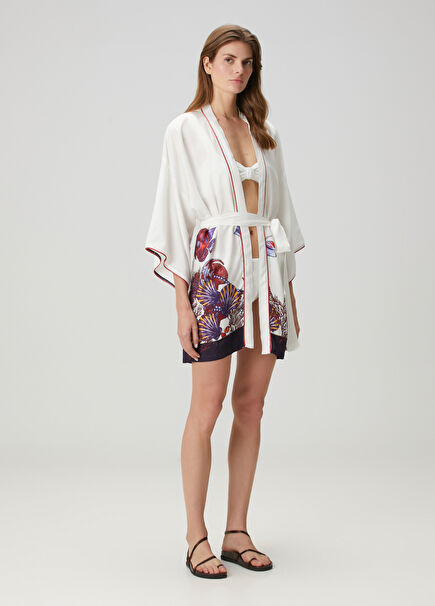 Over Sea Beyaz Kimono