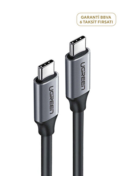 Thunderbolt USB-C 60W USB3.1 GEN1 3A QC PD 1,5m Hızlı Şarj Kablosu