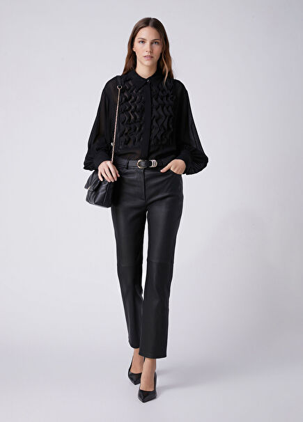 Black Skinny Leather Pants