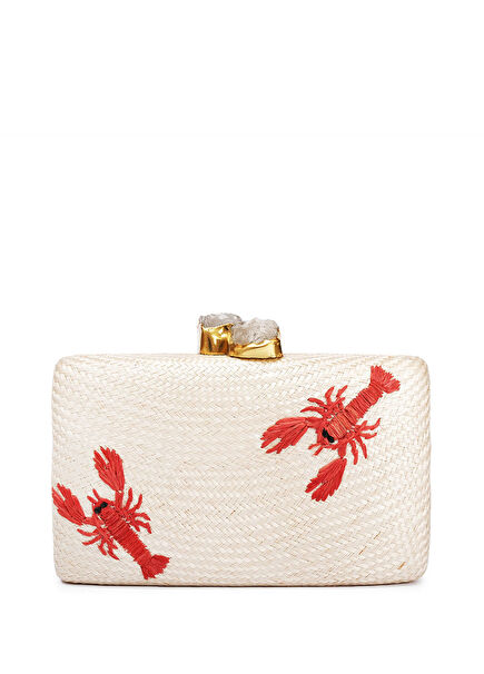 Kapre Lobster Istakoz Desenli Kadın El Çantası