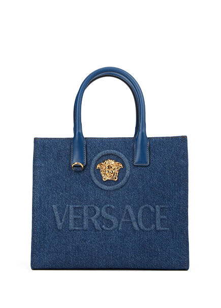 La Medusa Small Mavi Denim Kadın Çanta