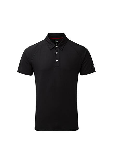 Men's UV Tec Siyah Polo Yaka Erkek T-Shirt