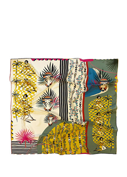 Kenya Printed Silk Women's Shawl