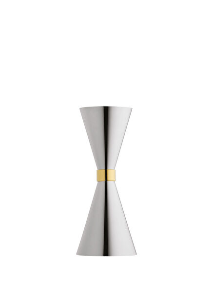 Mr Slim Gold Color Detailed Gray Steel Jigger 30/45 ml