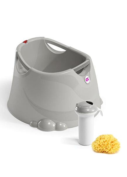 Opla Light Gray 3 Piece Baby Bath Set