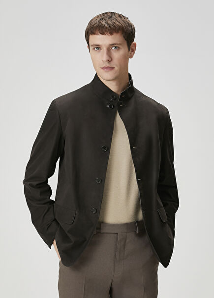 Il Conte Dark Brown Leather Jacket