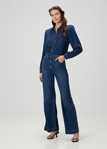 Blue Denim Jumpsuit