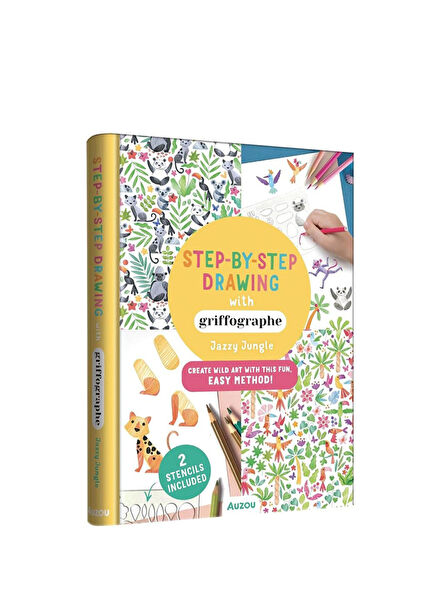 Step by Step Drawing Jazzy Jungle Children's Foreign Language Book