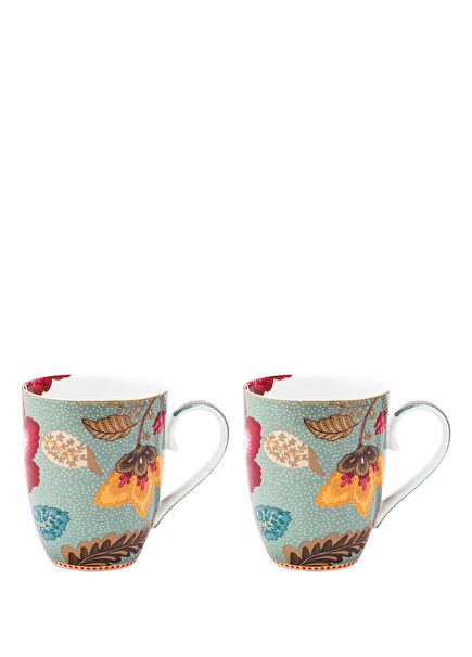 Fantasy Blooming Tales Blue Porcelain Mug Set
