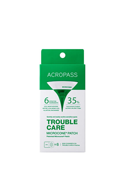Trouble Care Microcone Micro Needle 6-Pack Acne and Blackhead Tape for Oil Gland and Acne
