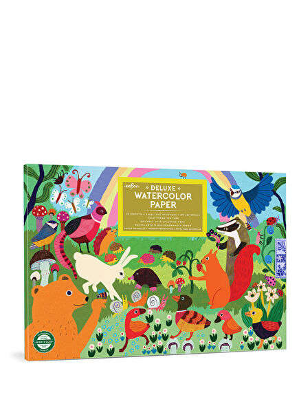 Woodland Rainbow Watercolor Notebook