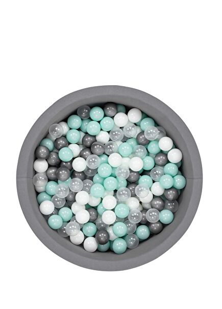 Bubble Pops 200 Toplu 4 Renkli Pastel Gri Top Havuzu  